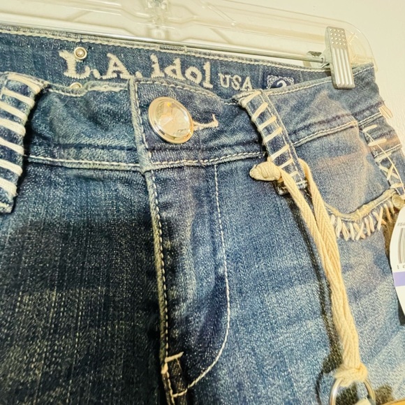 L.A. Idol Women's Skinny Jeans in Deep Blue - Picture 5 of 12